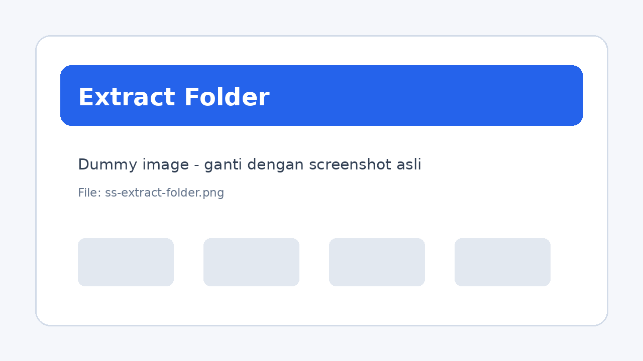Extract Folder