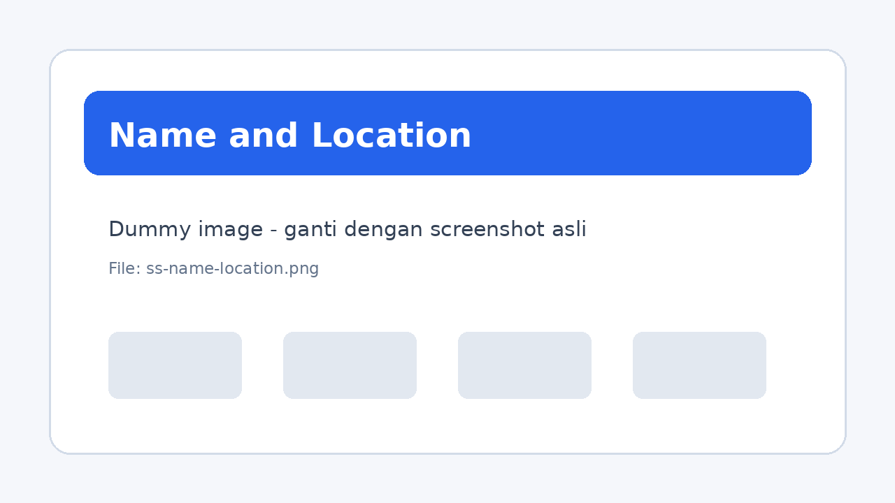 Name and Location