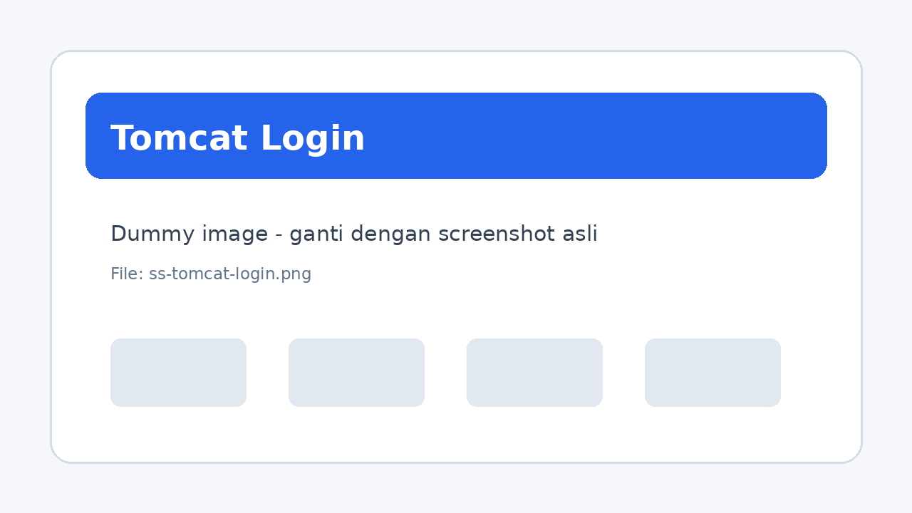 Tomcat Login